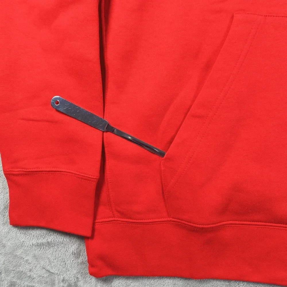 Nike Hoodie Mens XXL Red Just Do It Swoosh Logo Pullover Fleece BV5094 657 New